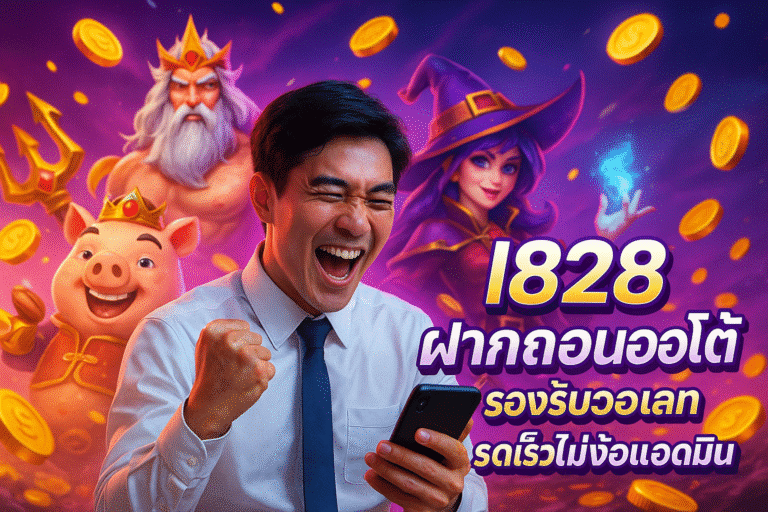 I828 ฝากถอนออโต้ รองรับวอเลทรวดเร็วไม่ง้อแอดมิน